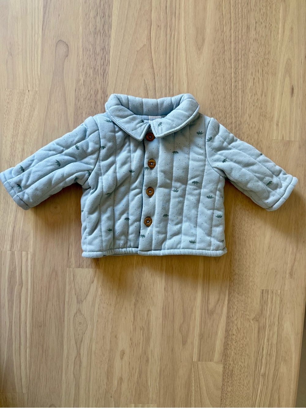 Carter’s Baby Dinosaur Quilted Cardigan. Size 3 months